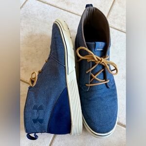 EUC Under Armour Street Encounter Denim Chukka Lace Casual Sneakers, 13, 2.5 lbs